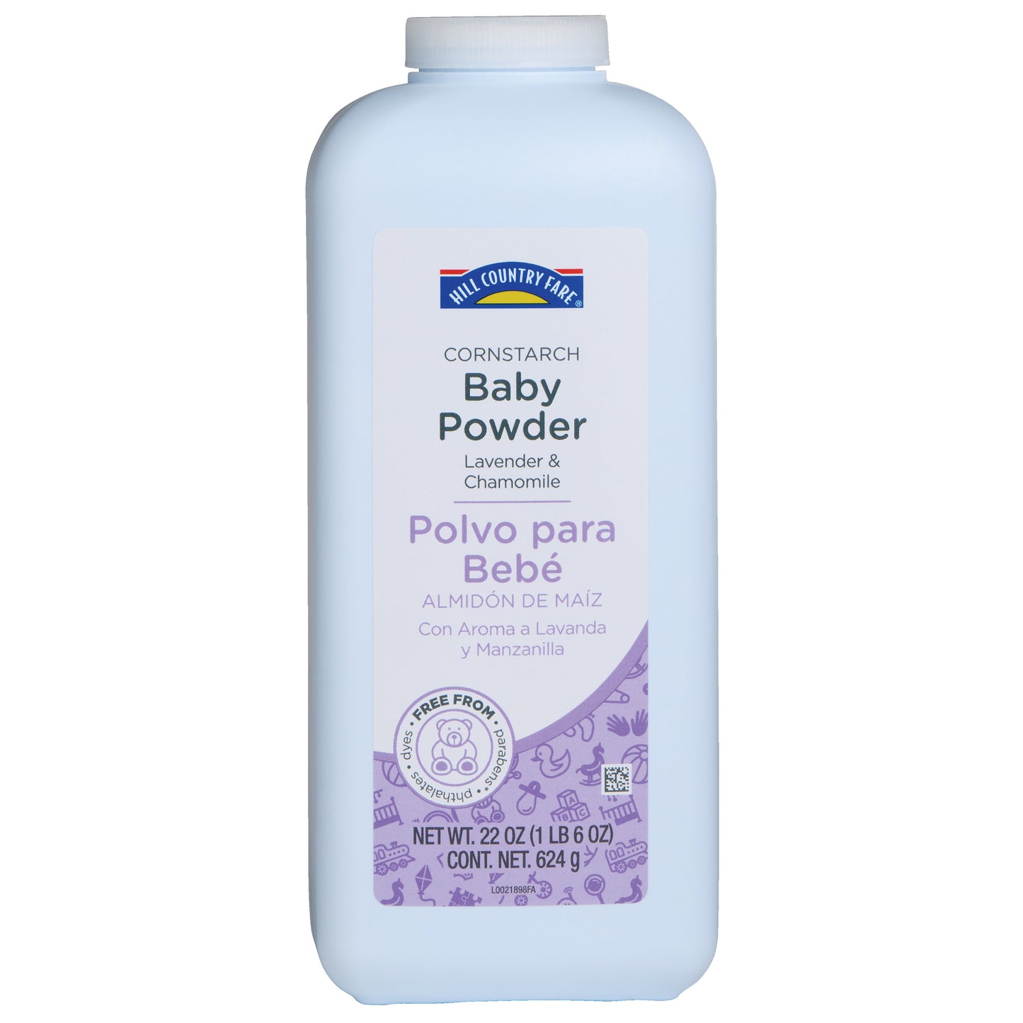 Hill Country Fare Cornstarch Baby Powder - Lavender & Chamomile