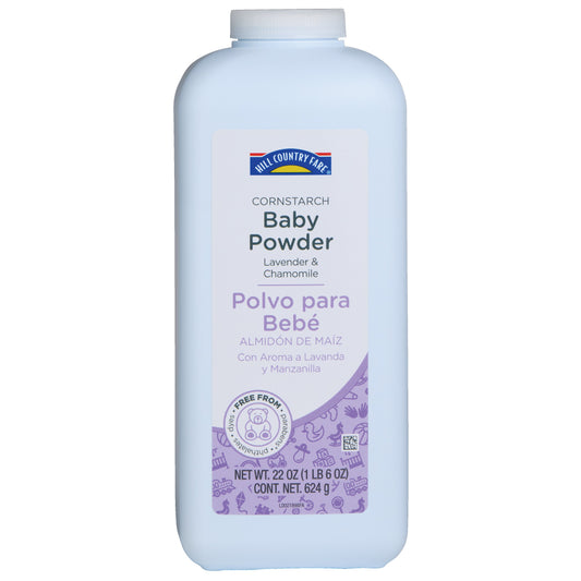 Hill Country Fare Cornstarch Baby Powder - Lavender & Chamomile