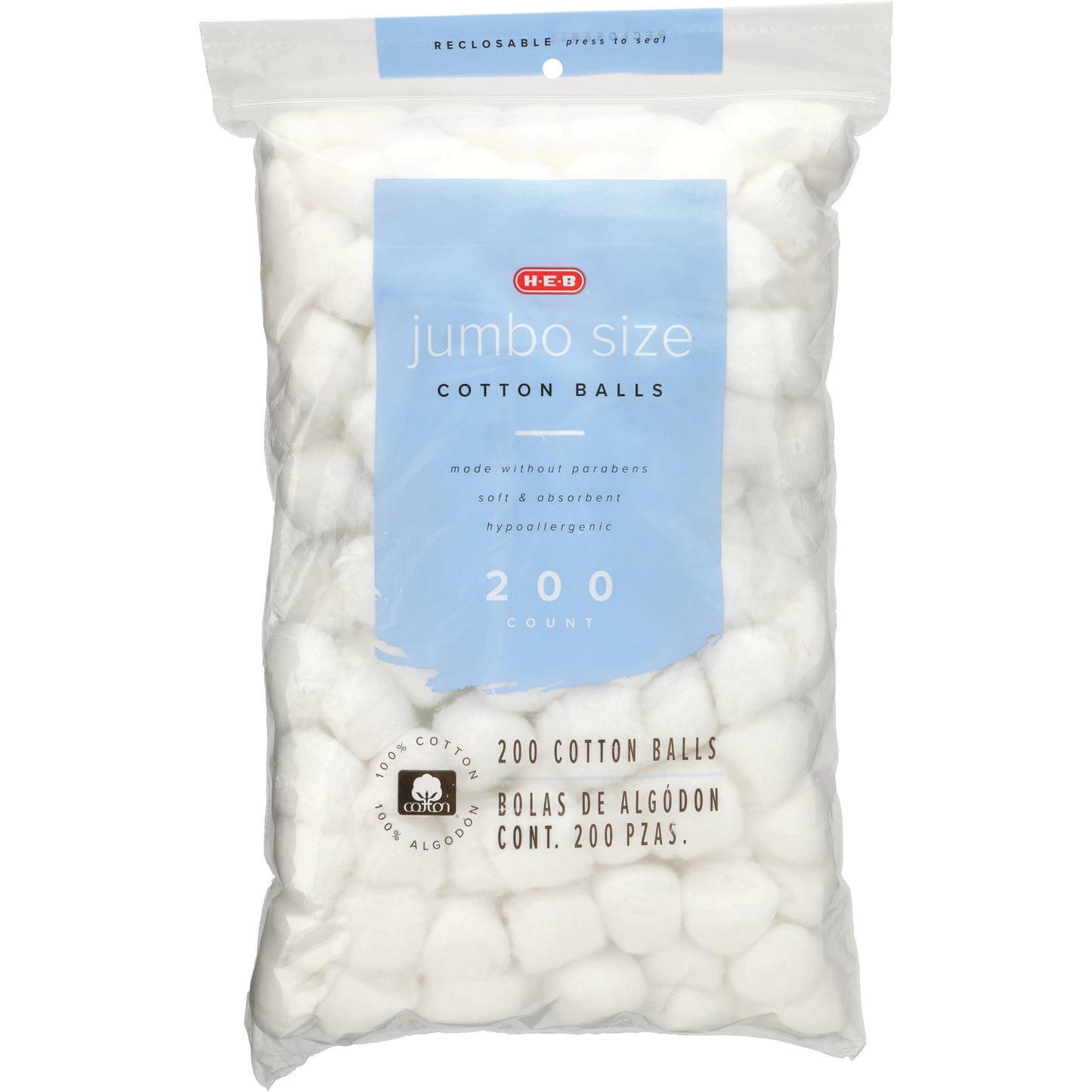 H-E-B Jumbo Size Cotton Balls