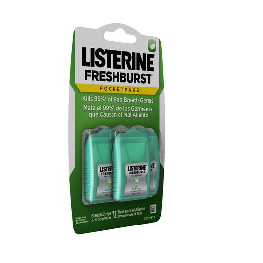 Listerine Freshburst Pocketpaks Breath Freshener Strips