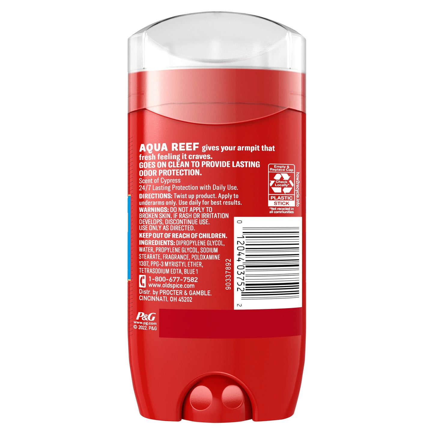 Old Spice Men's Aluminum Free Deodorant - Aqua Reef