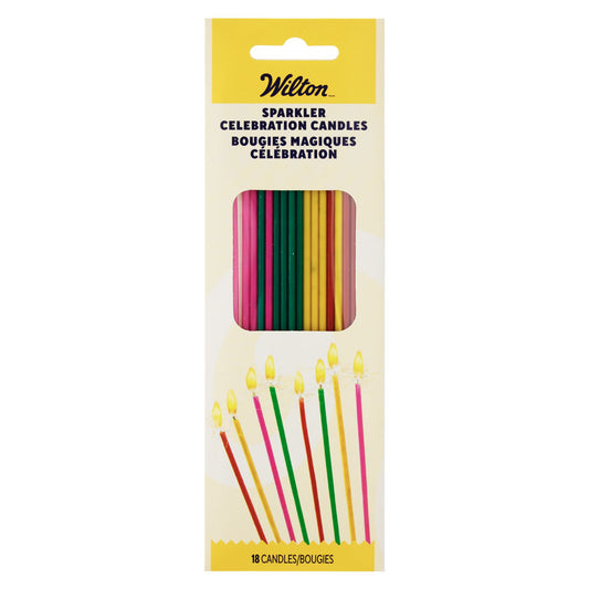 Wilton Assorted Colors Sparkler Birthday Candles