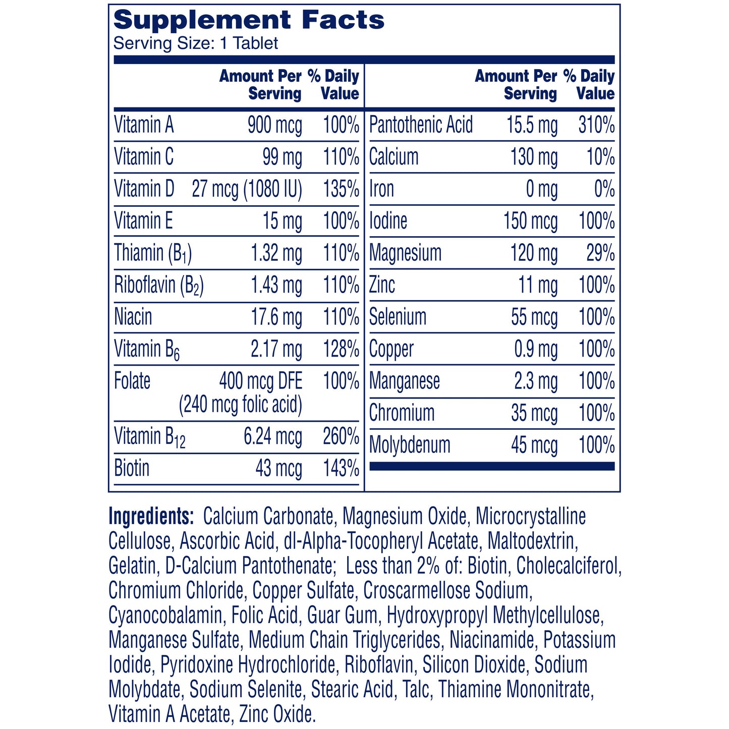 One A Day Men's Multivitamin Tablets
