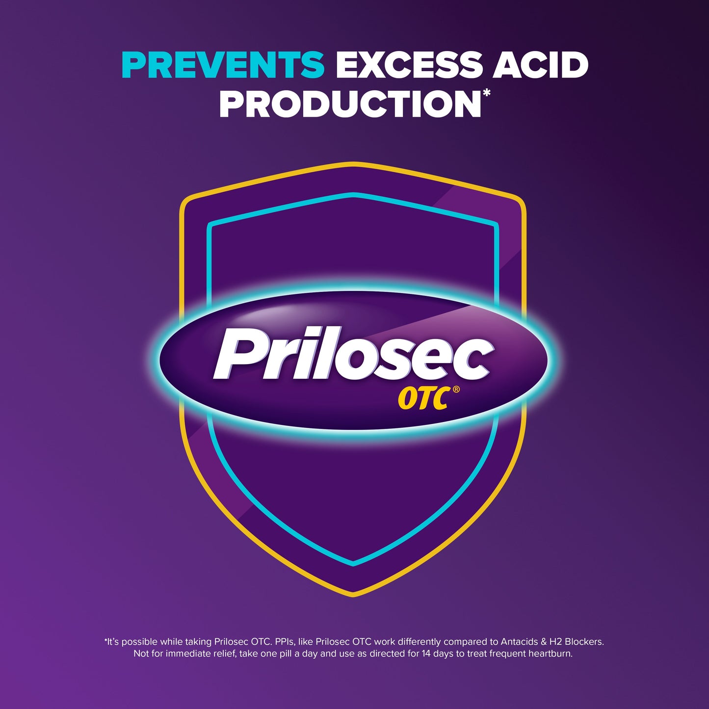 Prilosec OTC Omeprazole Delayed Release Tablets, Acid Reducer for Frequent Heartburn