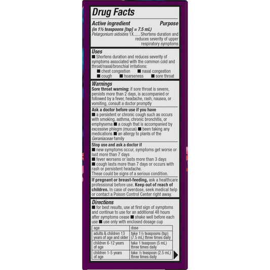 Nature's Way Kids' Umcka Cold Relief Syrup - Cherry Flavor