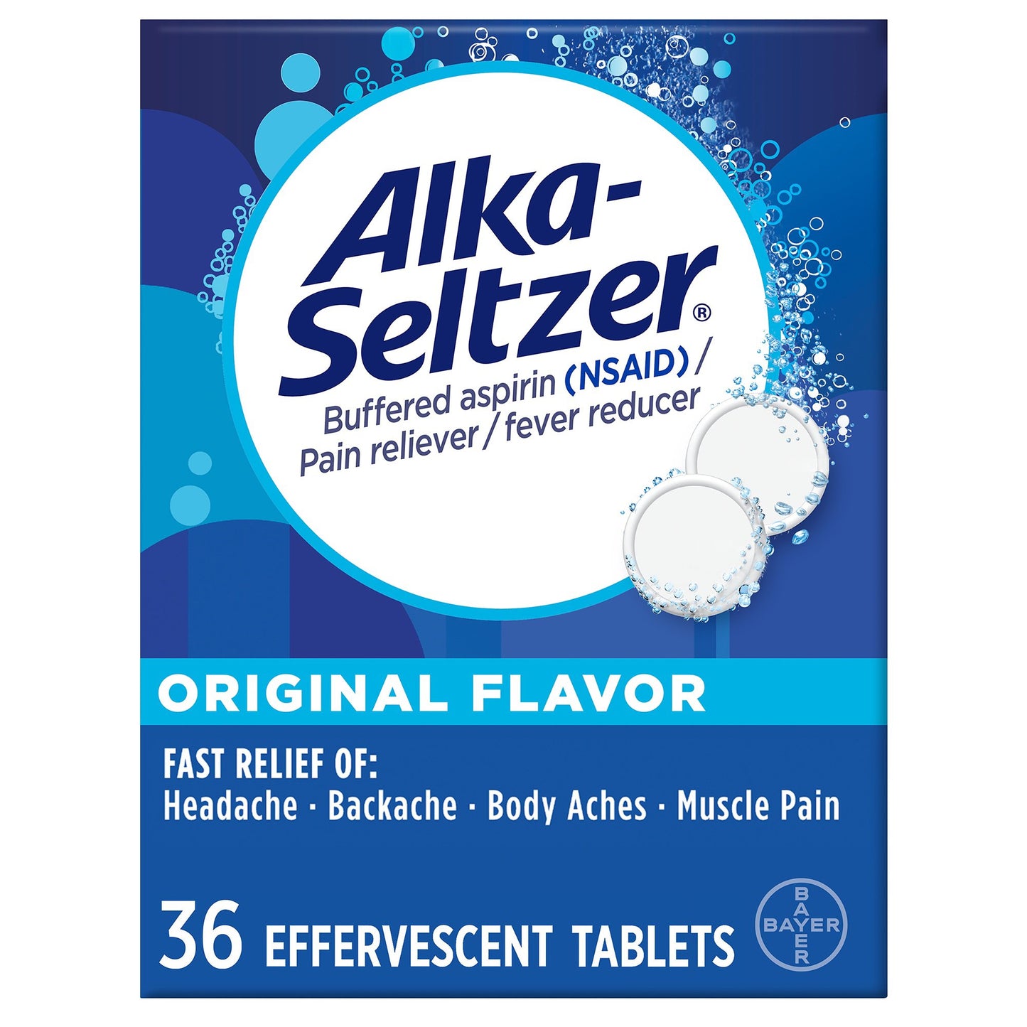 Alka-Seltzer Pain & Fever Relief Effervescent Tablets - Orginal