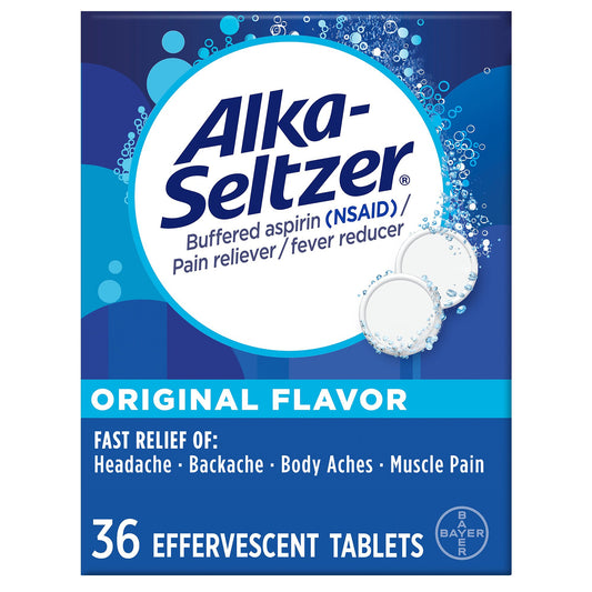 Alka-Seltzer Pain & Fever Relief Effervescent Tablets - Orginal