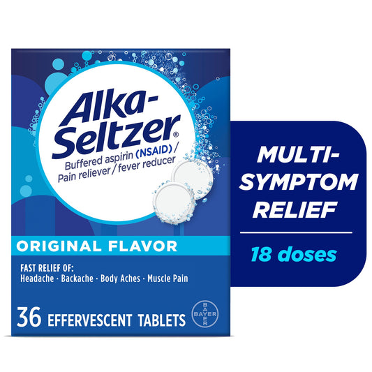 Alka-Seltzer Pain & Fever Relief Effervescent Tablets - Orginal