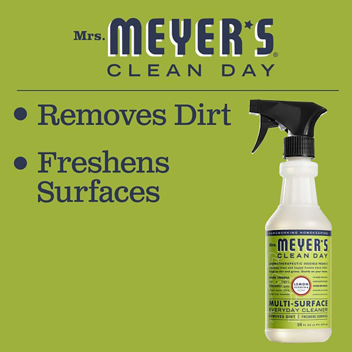 Mrs. Meyer's Clean Day Lemon Verbena Scent Multi-Surface Everyday Cleaner Spray