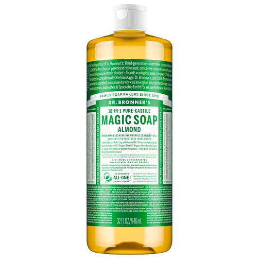 Dr. Bronner's Magic Soaps 18-in-1 Pure-Castile Soap - Hemp Almond