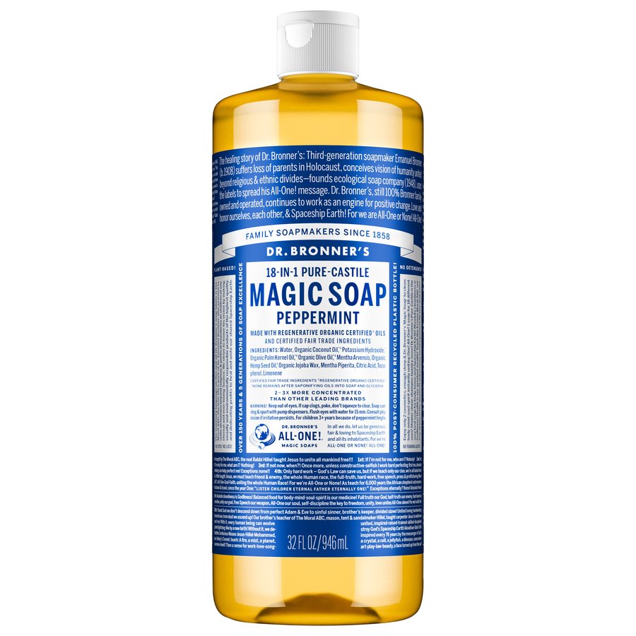 Dr. Bronner's 18-In-1 Pure-Castile Soap - Hemp Peppermint