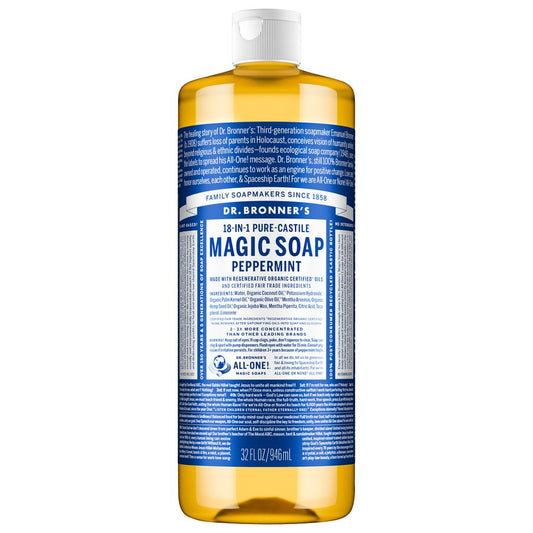 Dr. Bronner's 18-In-1 Pure-Castile Soap - Hemp Peppermint