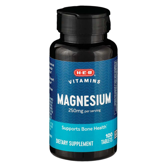 H-E-B Vitamins Magnesium 250 mg Tablets