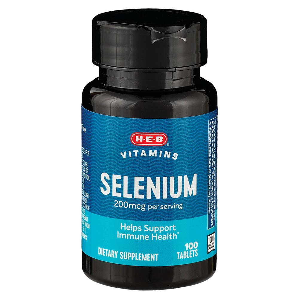 H-E-B Vitamins Selenium 200 mcg Tablets