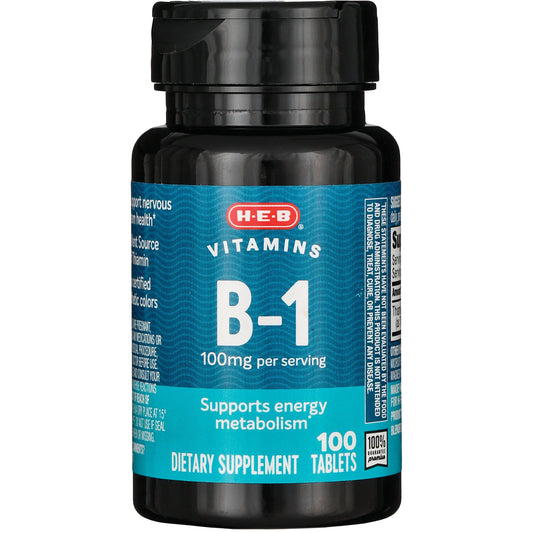 H-E-B Vitamins B-1 100 mg Tablets