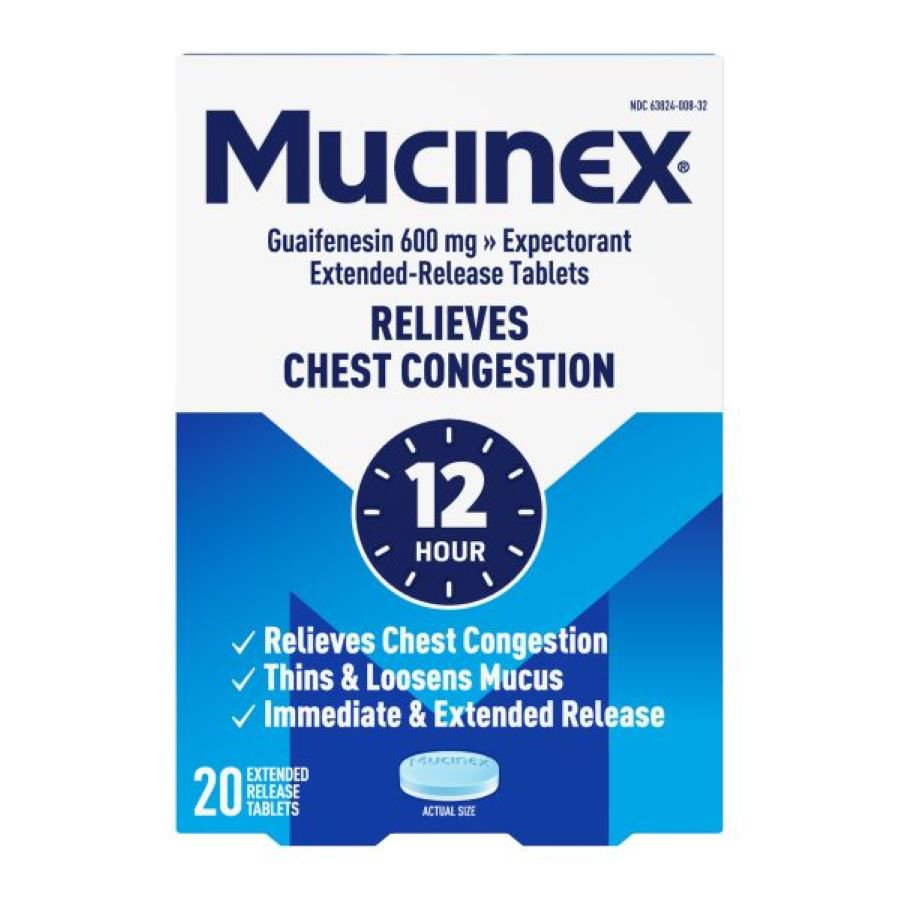 Mucinex 12-Hour Chest Congestion Expectorant Tablets