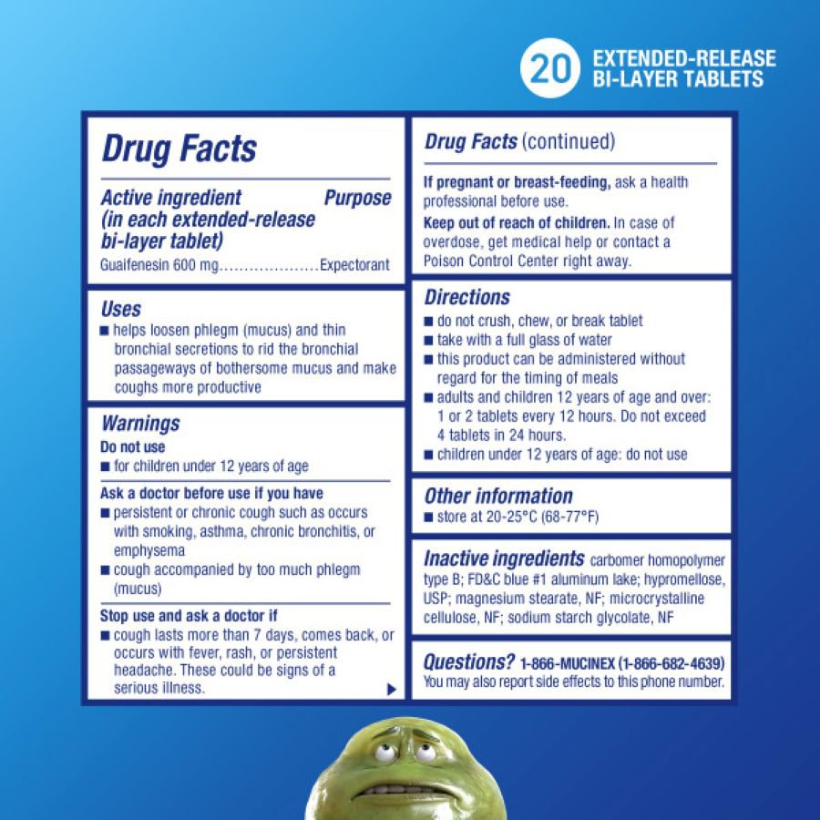 Mucinex 12-Hour Chest Congestion Expectorant Tablets