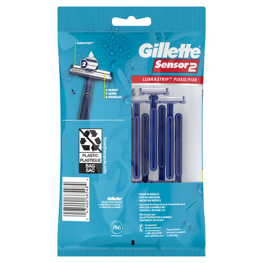 Gillette Sensor2 Fixed Head Men's Disposable Razors