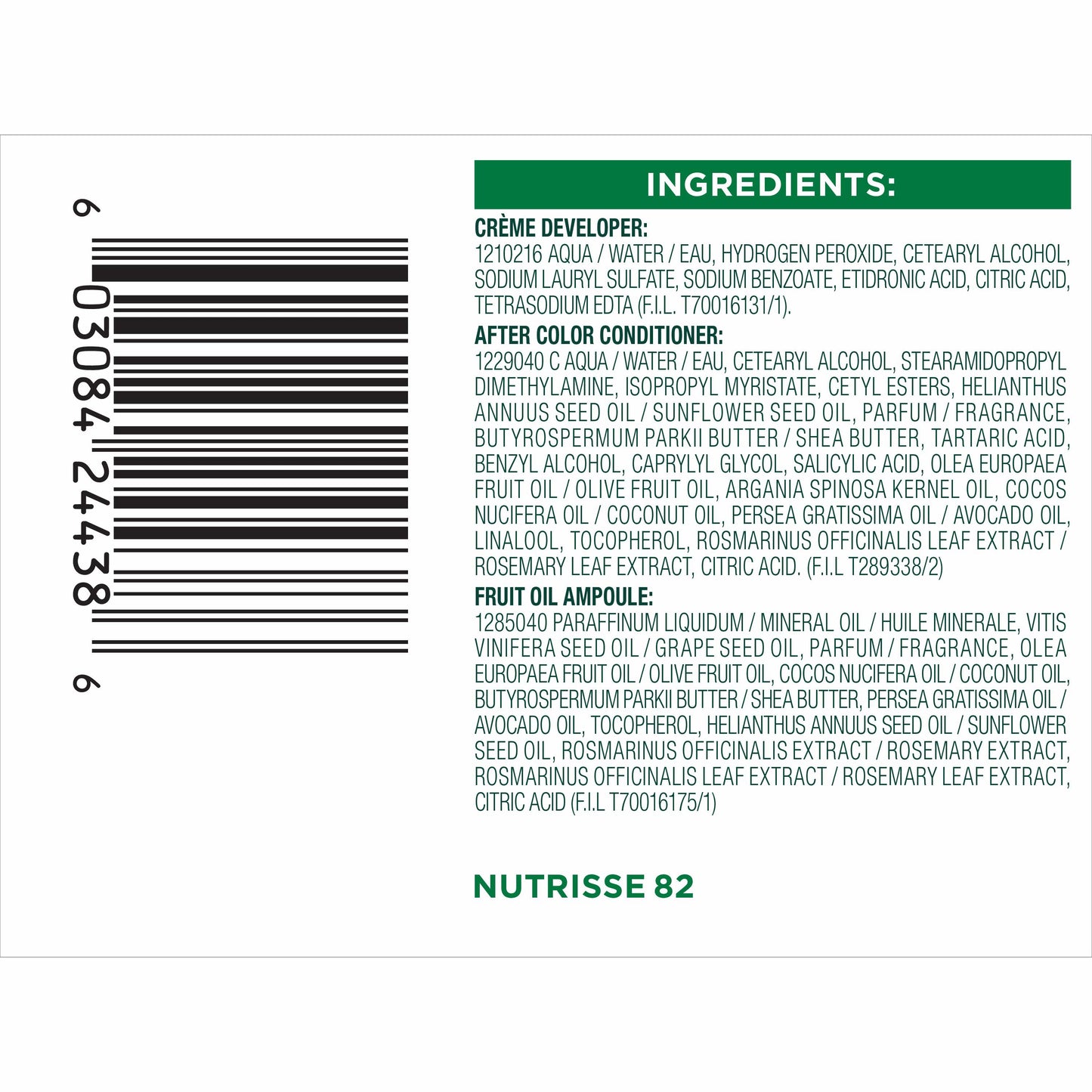 Garnier Nutrisse Nourishing Hair Color Creme - 82 Blonde