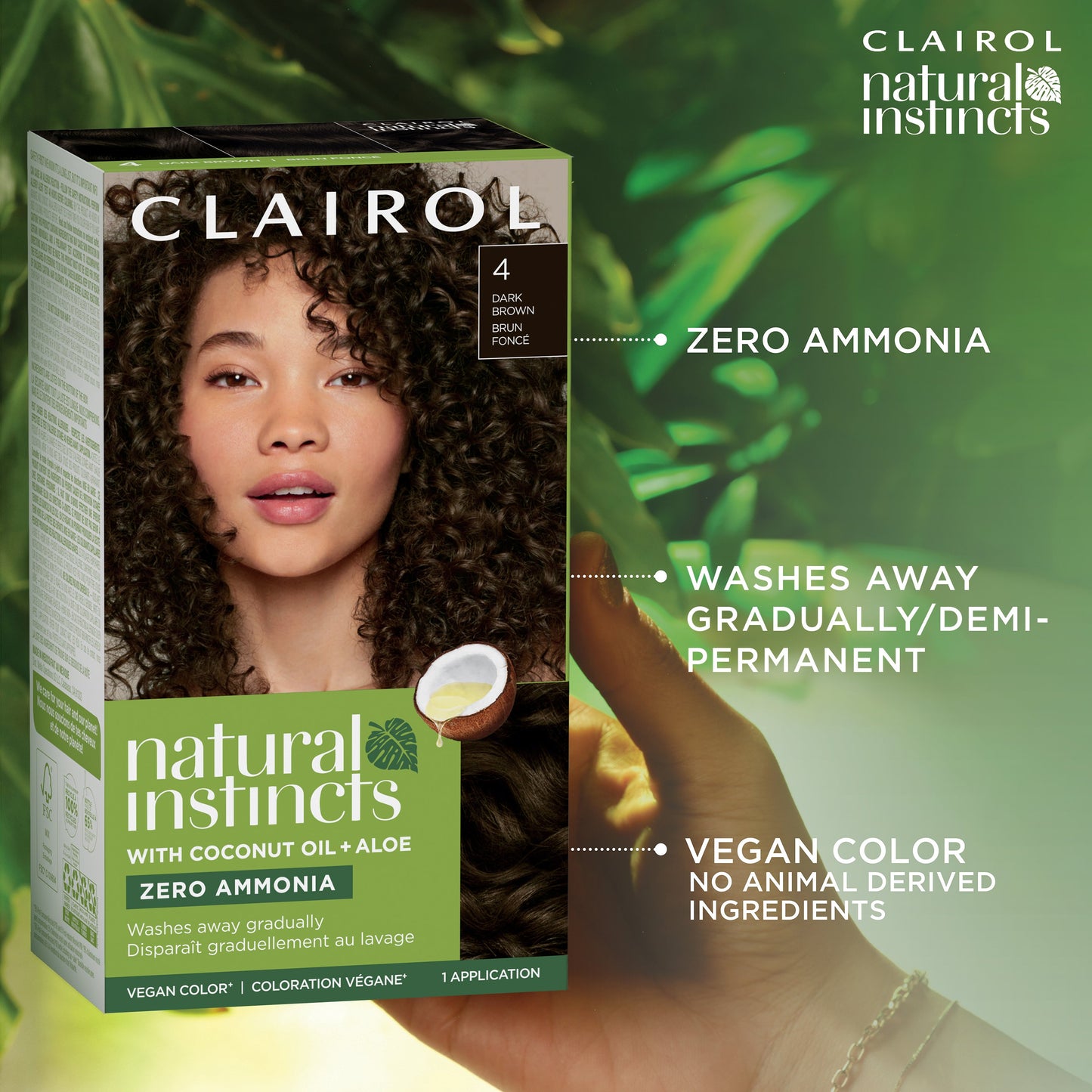 Clairol Natural Instincts Vegan Demi-Permanent Hair Color - 6 Light Brown