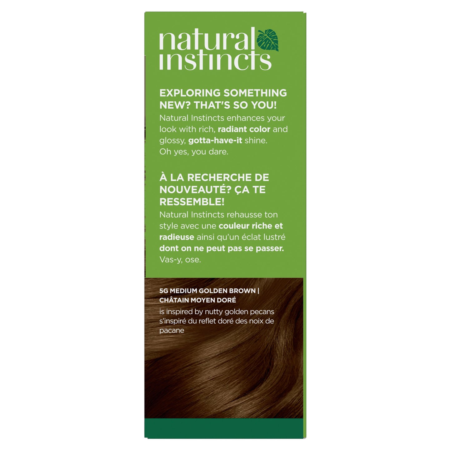 Clairol Natural Instincts Vegan Demi-Permanent Hair Color - 5G Medium Golden Brown