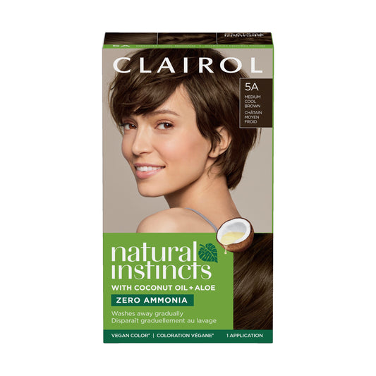 Clairol Natural Instincts Vegan Demi-Permanent Hair Color - 5A Medium Cool Brown