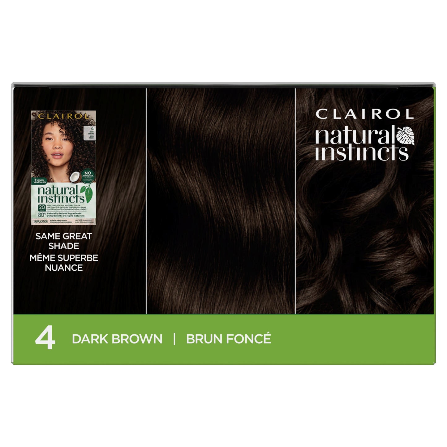 Clairol Natural Instincts Vegan Demi-Permanent Hair Color - 4 Dark Brown