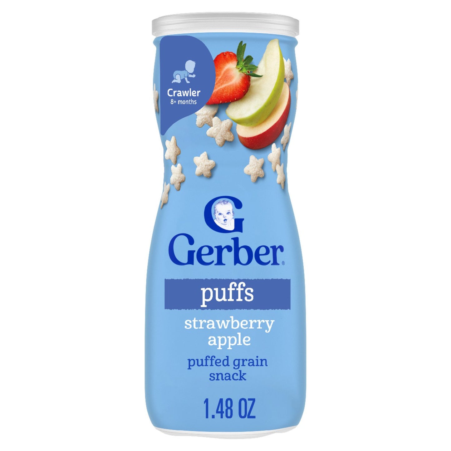 Gerber Snacks for Baby Grain & Grow Puffs - Strawberry Apple
