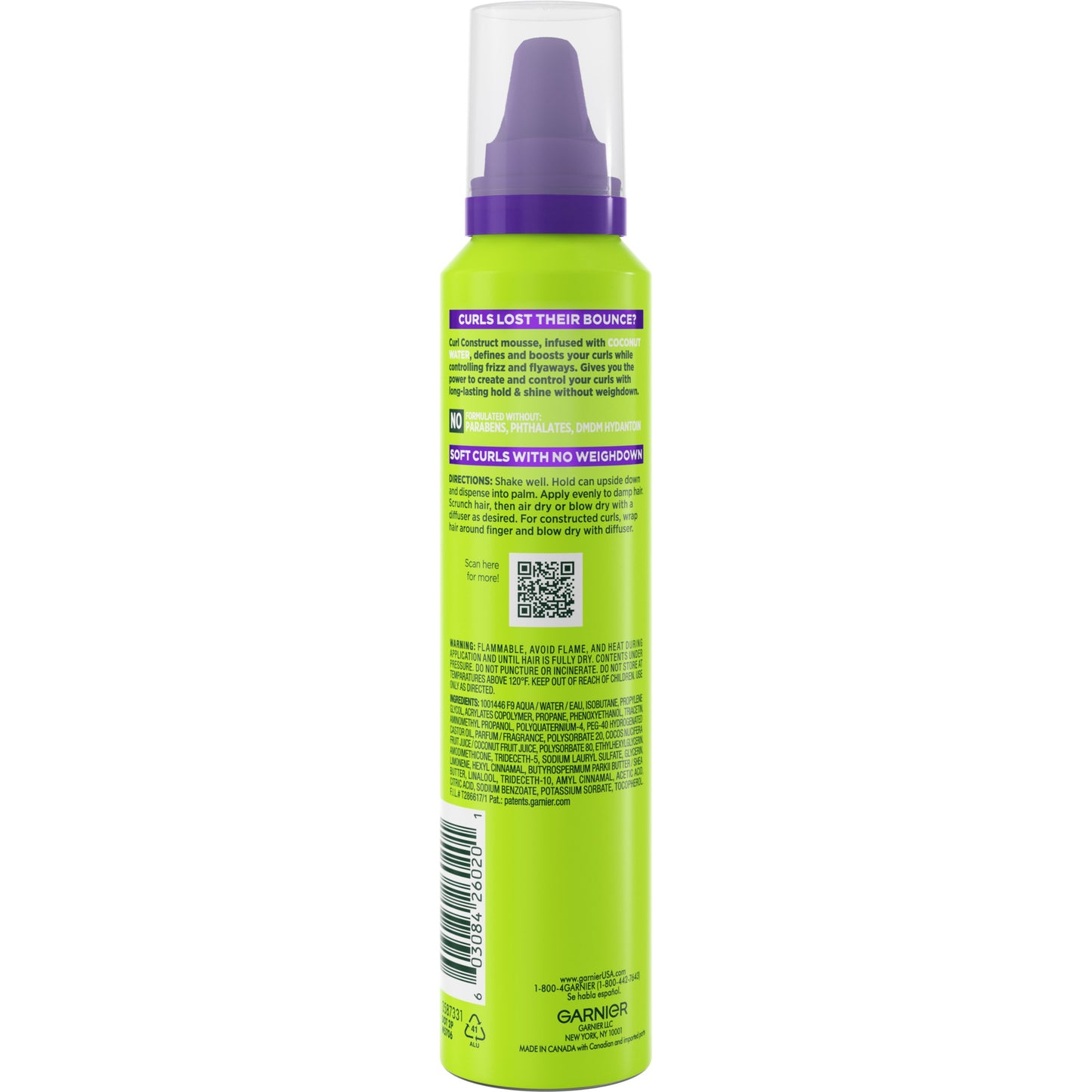 Garnier Fructis Curl Construct Creation Mousse with Coconut Water - Extra Strong Hold
