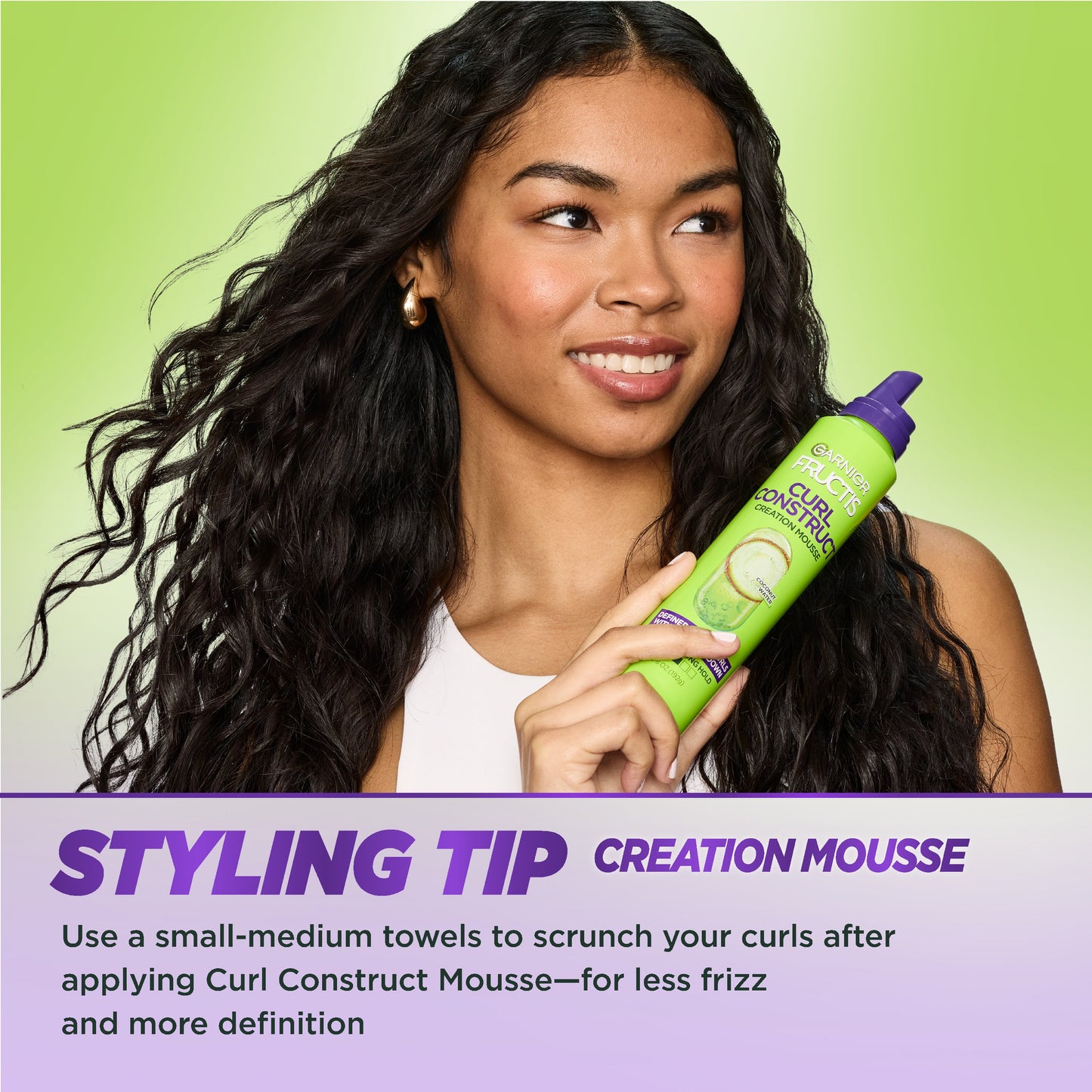 Garnier Fructis Curl Construct Creation Mousse with Coconut Water - Extra Strong Hold