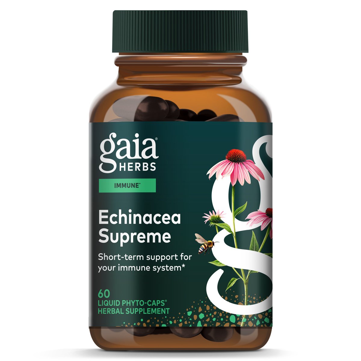 Gaia Herbs Echinacea Supreme Vegetarian Liquid Phyto-Caps