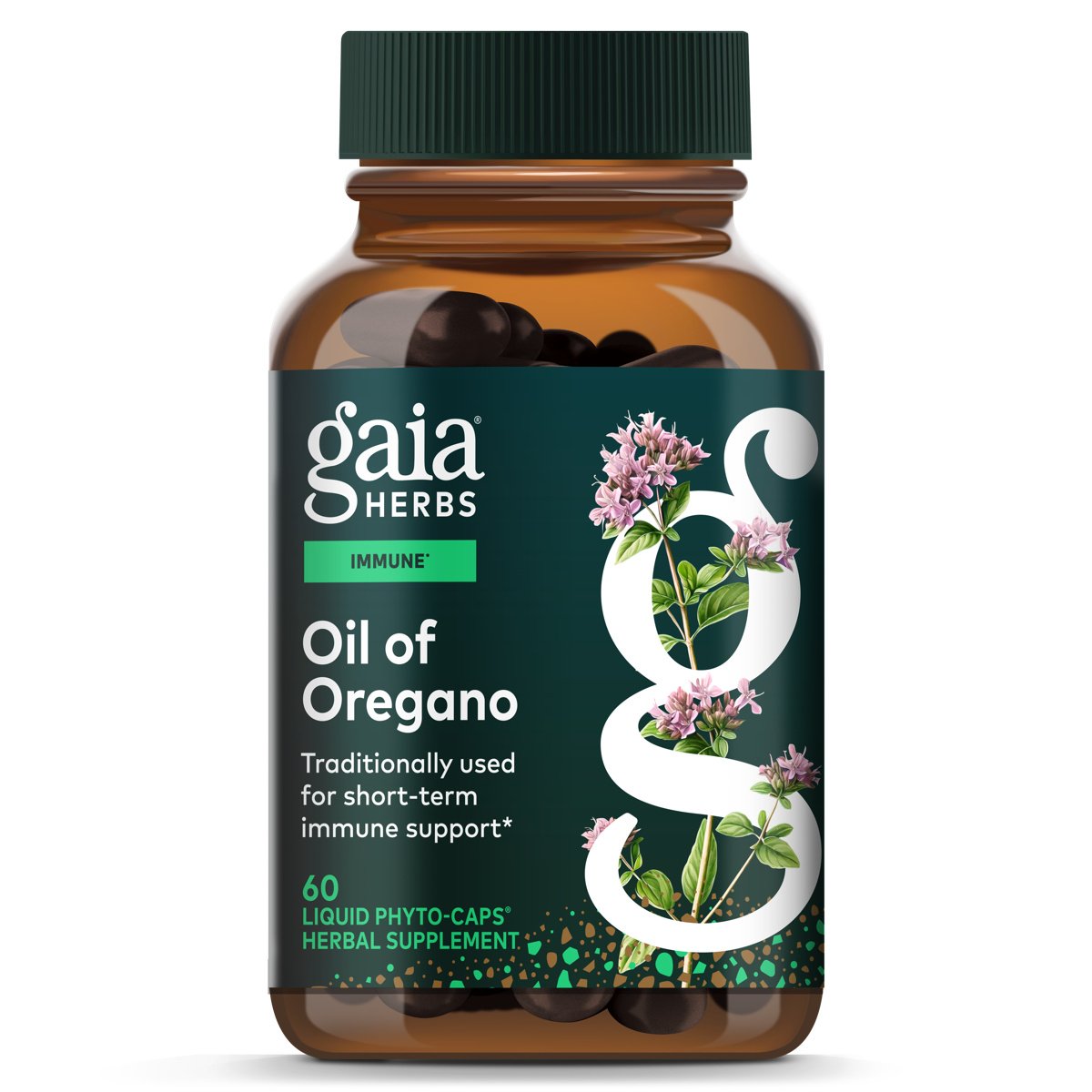 Gaia Herbs Single Herbs Oil Of Oregano Vegetarian Liquid Phyto-Caps