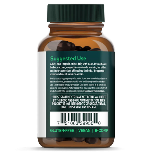 Gaia Herbs Single Herbs Oil Of Oregano Vegetarian Liquid Phyto-Caps