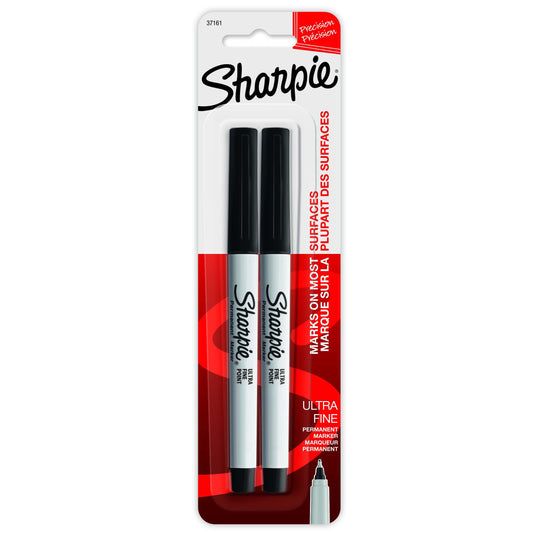 Sharpie Ultra Fine Tip Permanent Markers - Black Ink