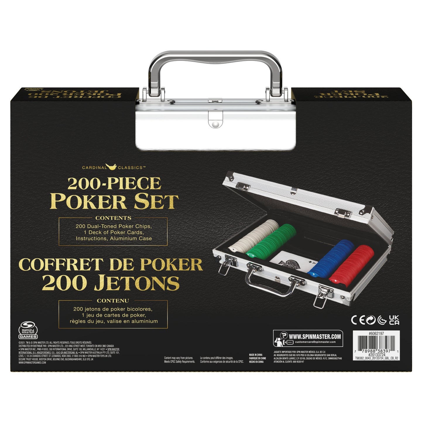Cardinal Industries Poker Set in Carry Case