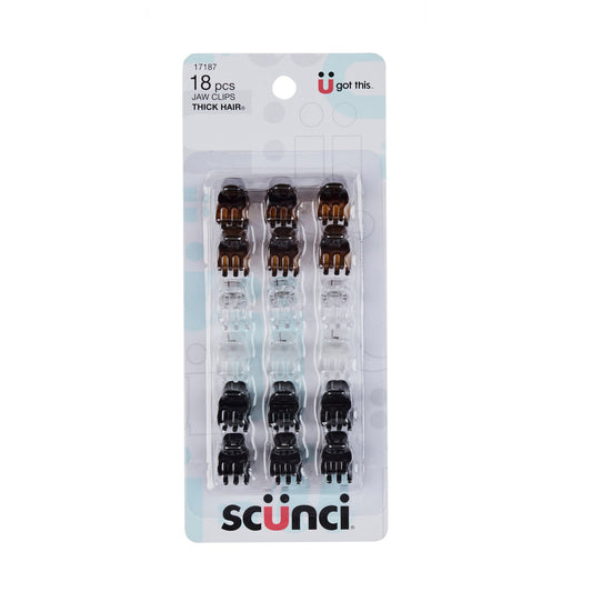 Scunci Effortless Beauty Thick Hair Mini Jaw Clips