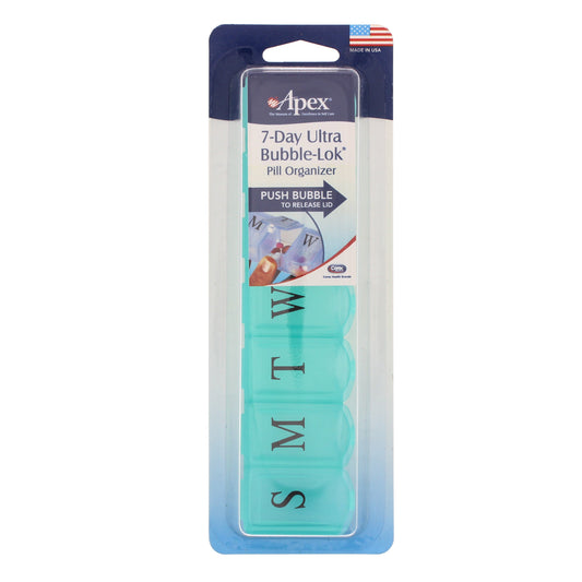 Apex 7-Day Ultra Bubble-Lok Pill Organizer