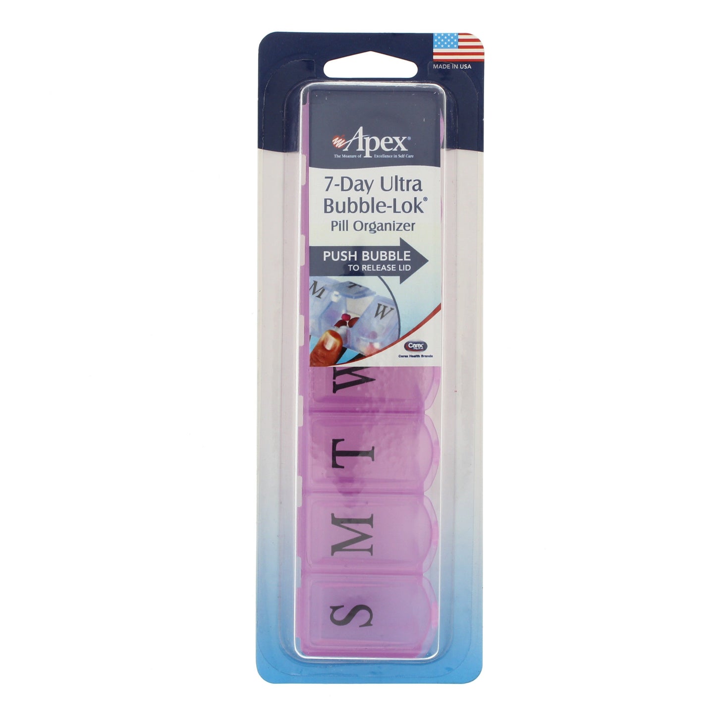 Apex 7-Day Ultra Bubble-Lok Pill Organizer