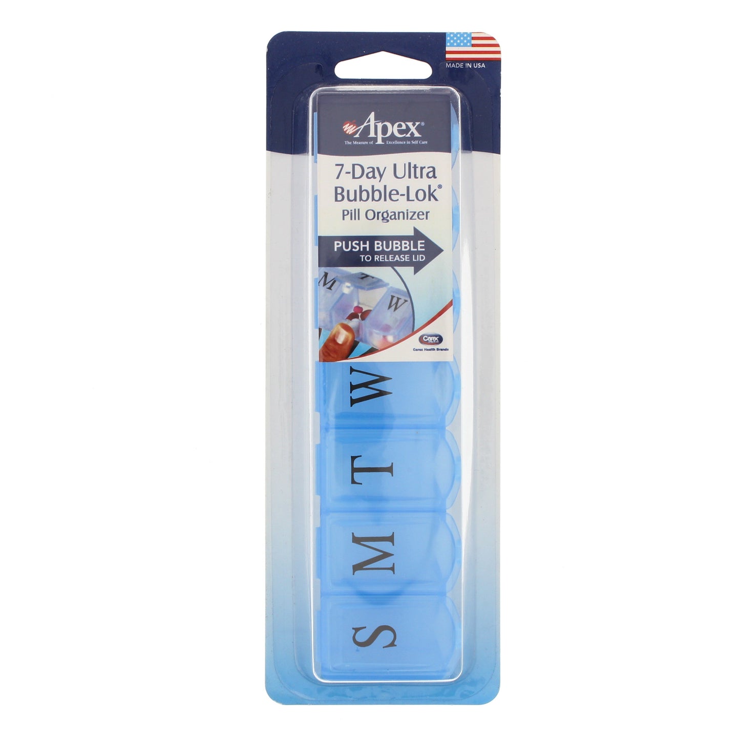 Apex 7-Day Ultra Bubble-Lok Pill Organizer
