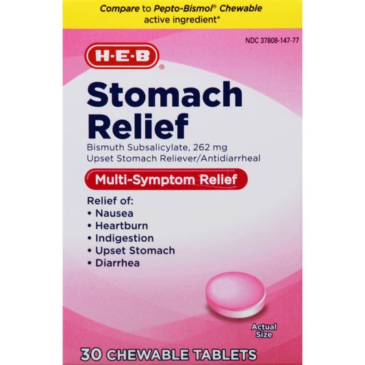 H-E-B Stomach Relief Original Flavor Chewable Tablets