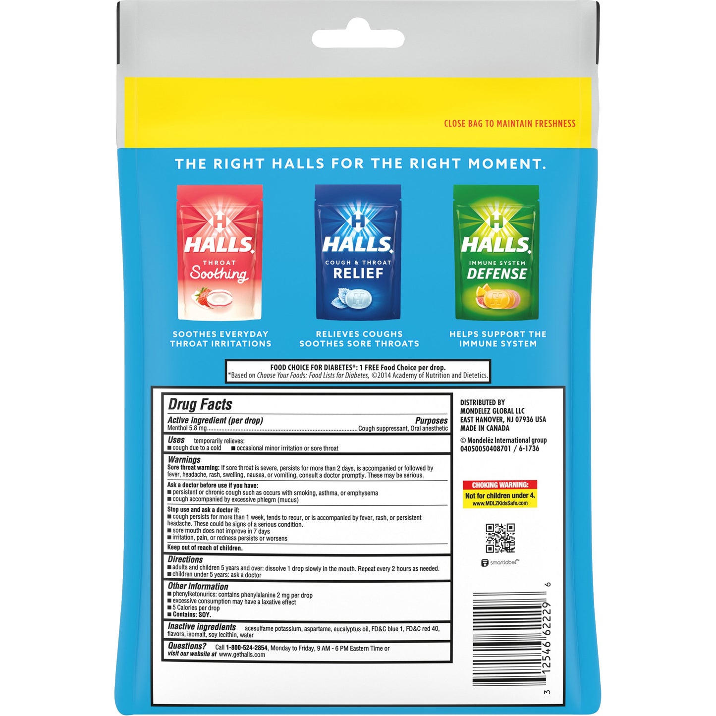 Halls Relief Cough Drops - Sugar Free Mountain Menthol
