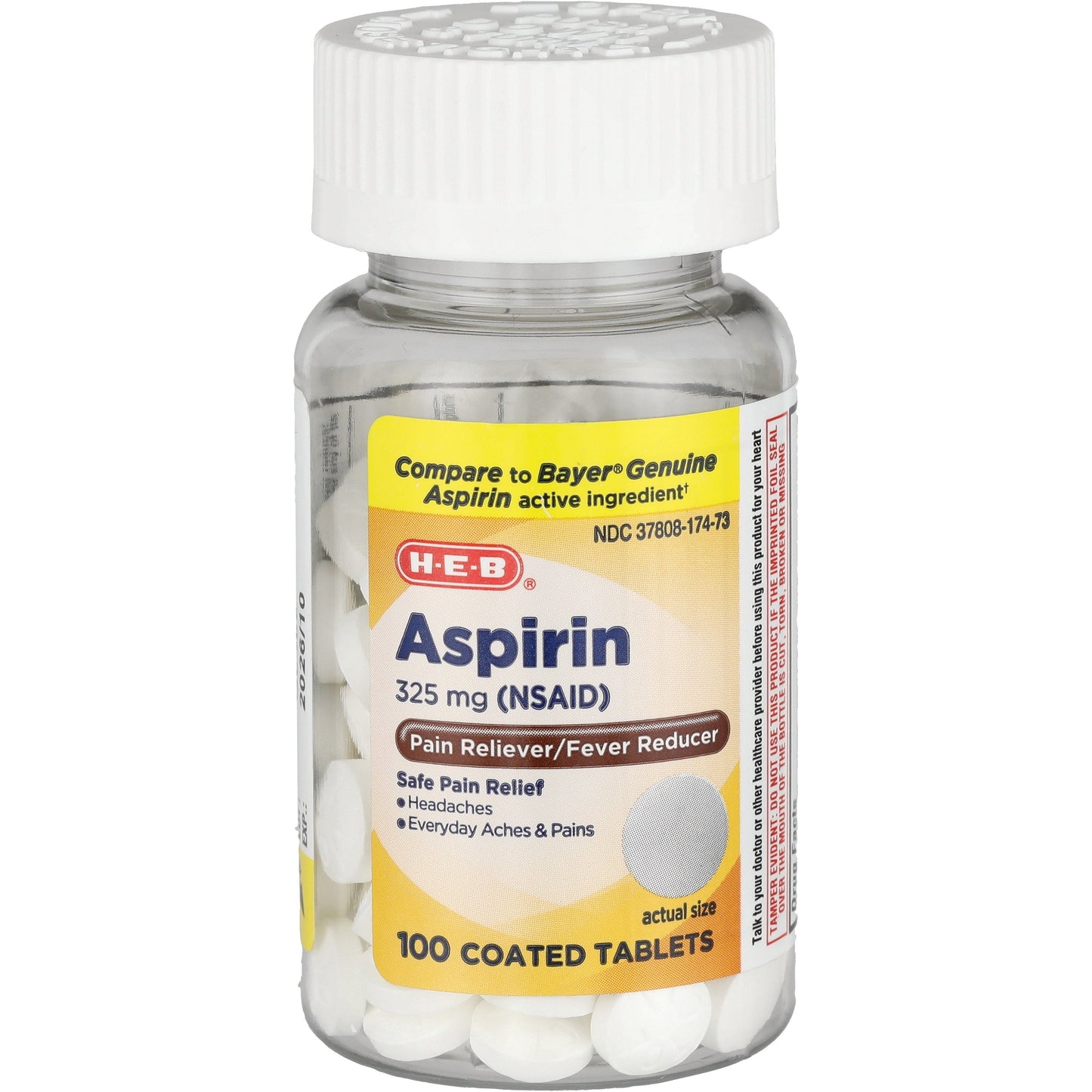 H-E-B Aspirin Coated Tablets - 325 mg