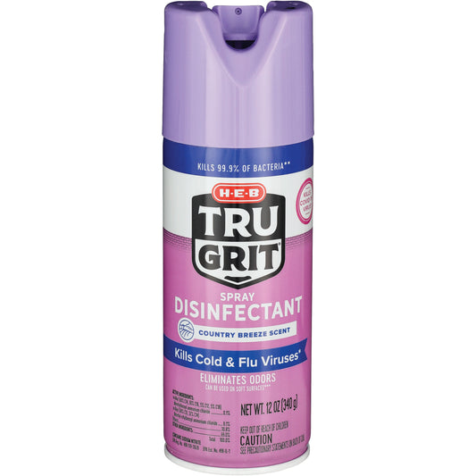 H-E-B Tru Grit Disinfectant Spray - Country Breeze
