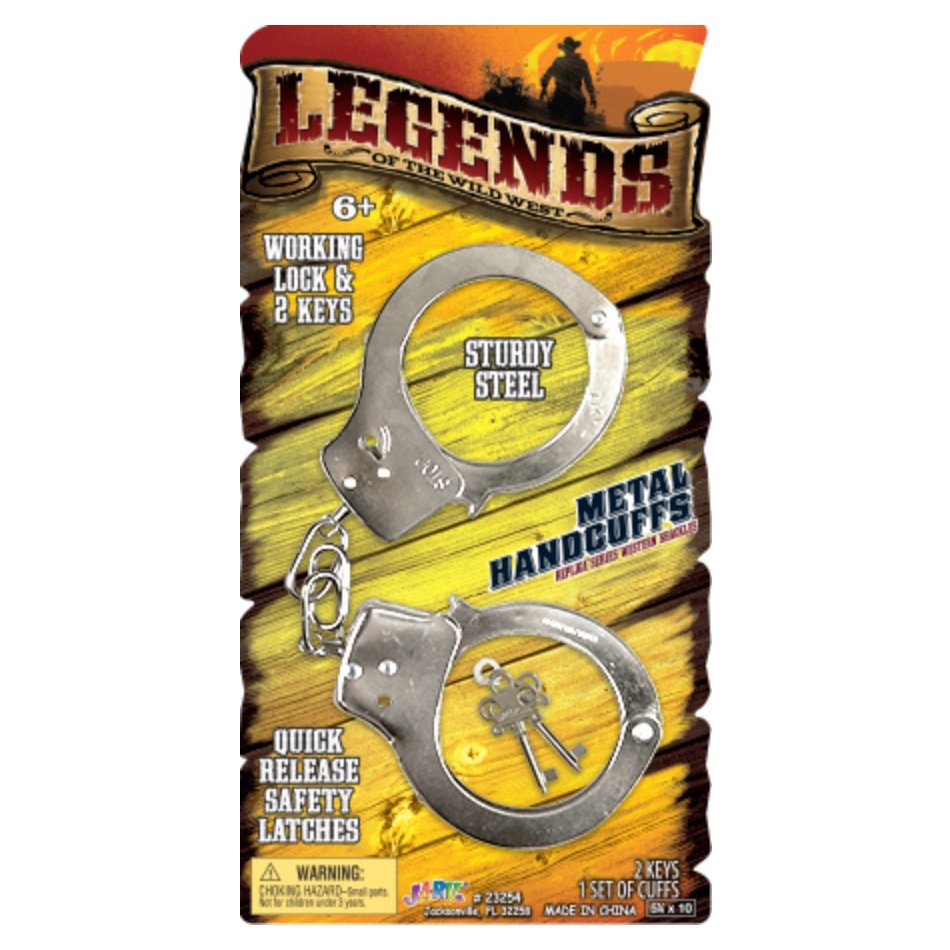 Ja-Ru Legends Of The West Replicas Metal Handcuffs