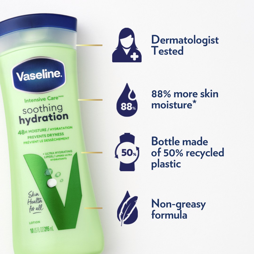 Vaseline Intensive Care Hand & Body Lotion - Soothing Hydration