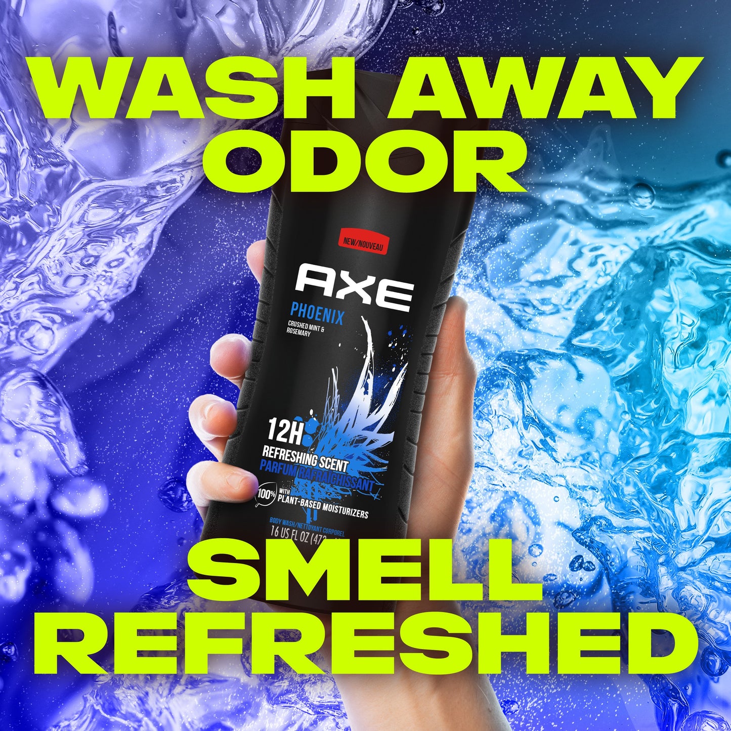 AXE Phoenix Body Wash - Crushed Mint & Rosemary