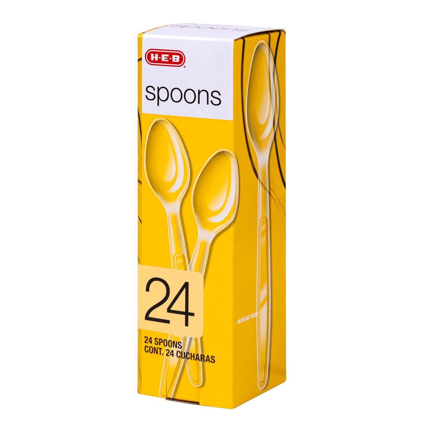 H-E-B Plastic Spoons - Clear