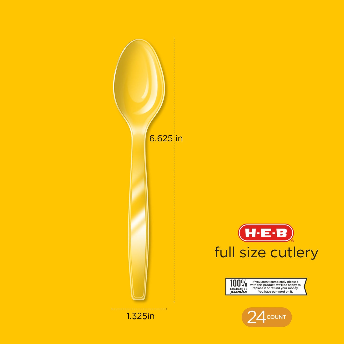 H-E-B Plastic Spoons - Clear