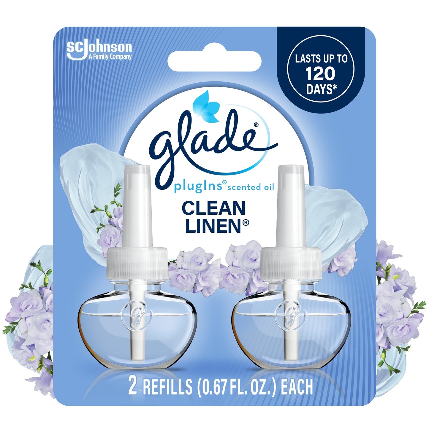 Glade PlugIns Scented Oil Air Freshener Refills - Clean Linen