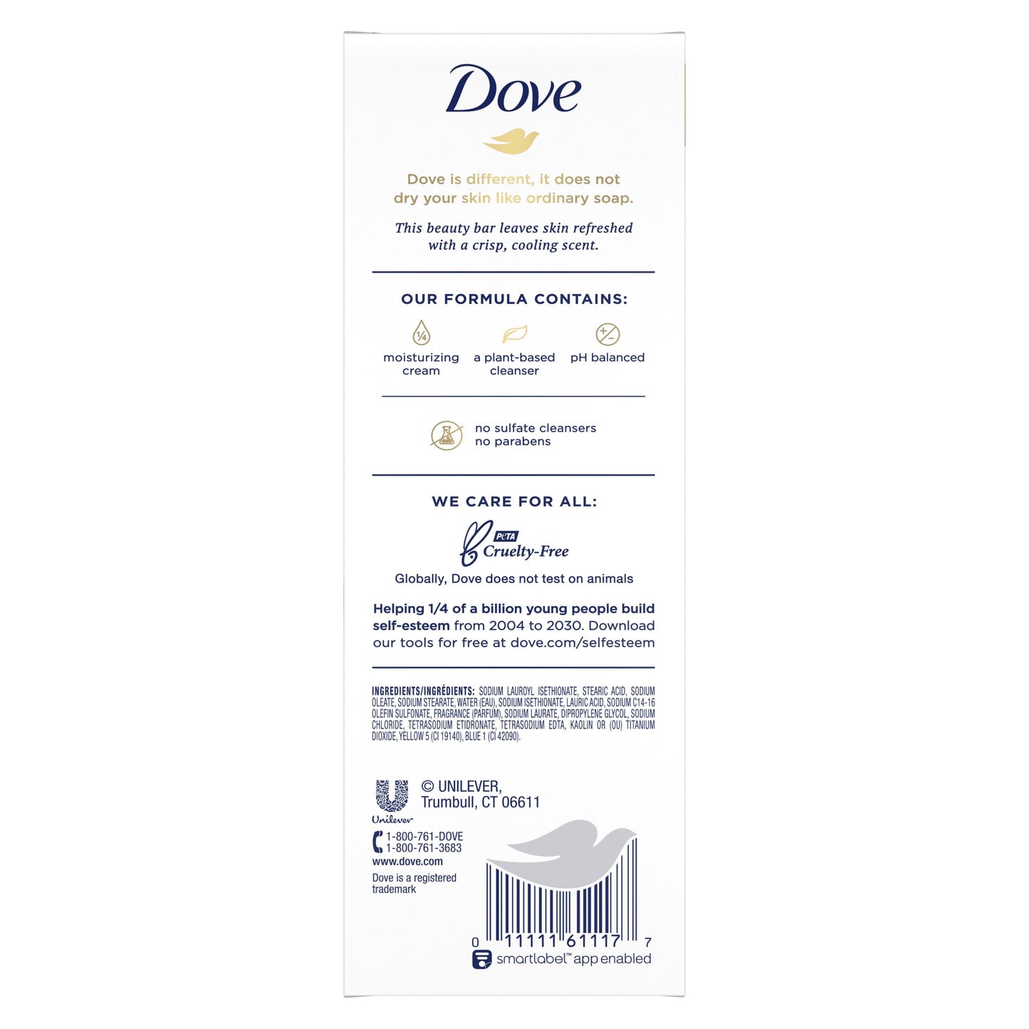 Dove Skin Care Beauty Bar Cucumber And Green Tea 6 Bars